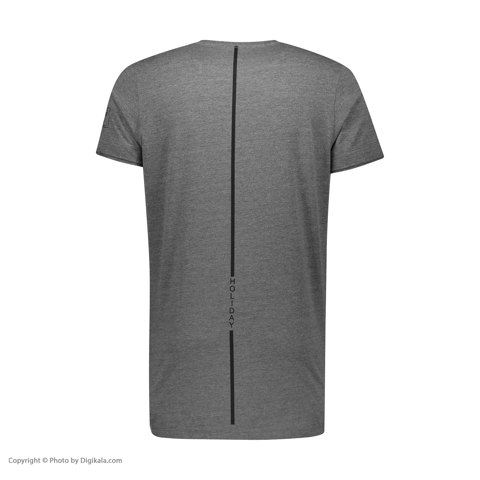 تی شرت ورزشی مردانه هالیدی مدل 807104-Dark Grey -  - 4