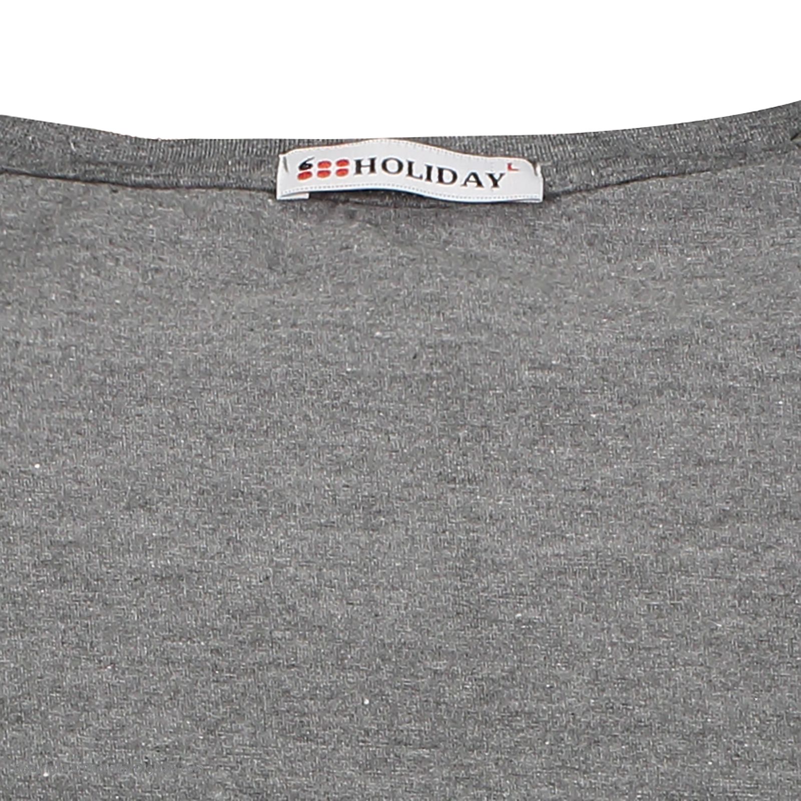 تی شرت ورزشی مردانه هالیدی مدل 807104-Dark Grey -  - 6