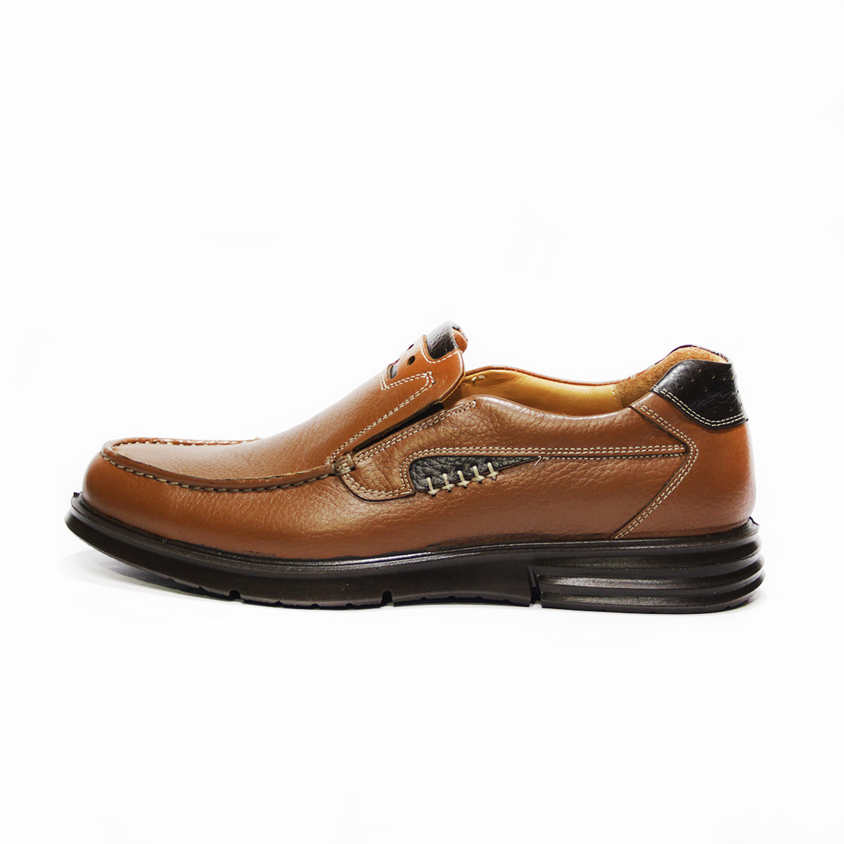 کفش روزمره مردانه فرزین کد PLKW 0012 رنگ گردویی