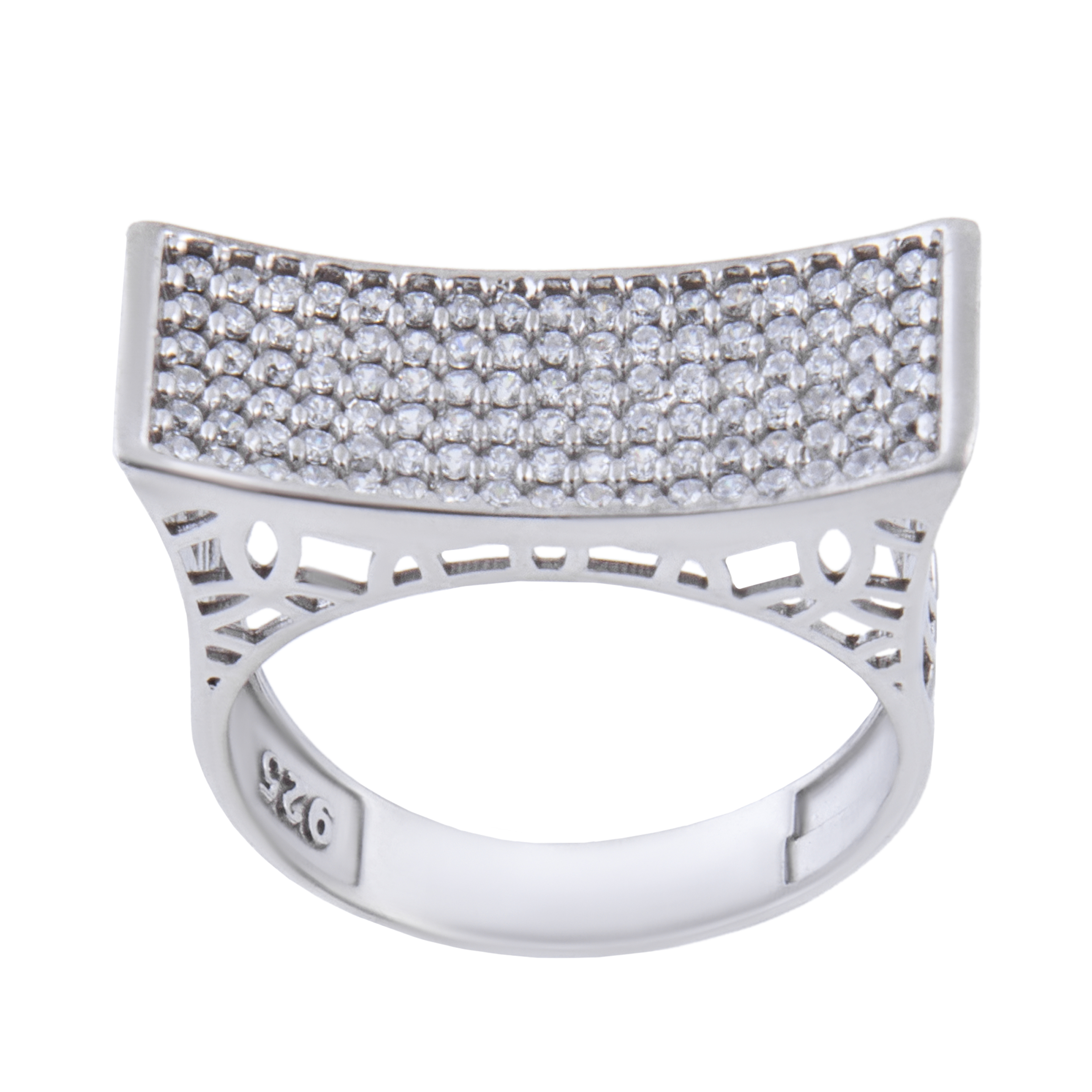 انگشتر نقره زنانه بازرگانی میلادی کد AWR-192