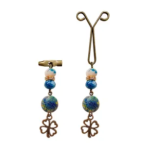 ست گل سینه و گیره روسری  کد PM406