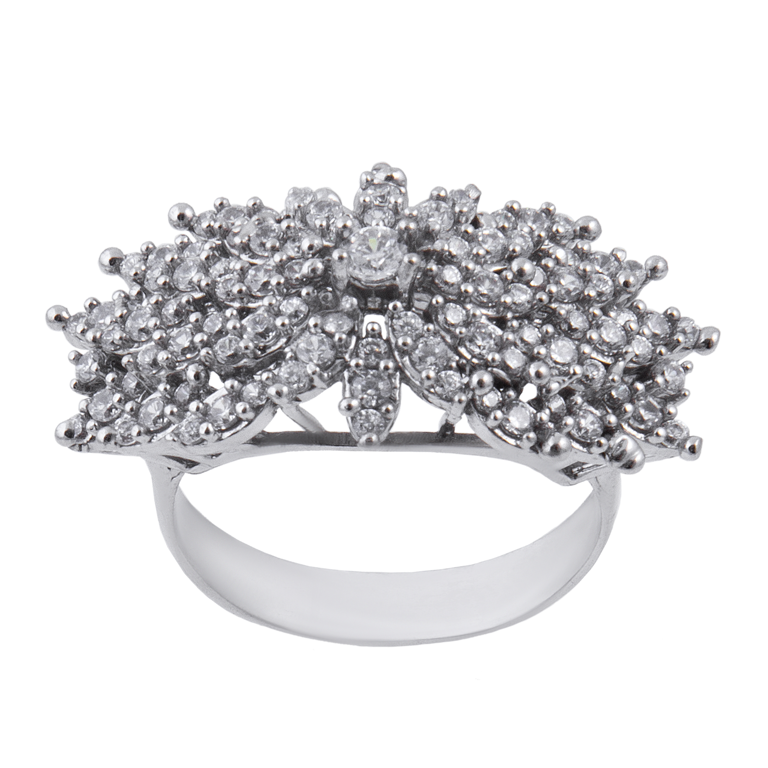 انگشتر نقره زنانه بازرگانی میلادی کد AWR-193