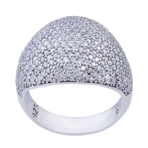 انگشتر نقره زنانه بازرگانی میلادی کد AWR-194