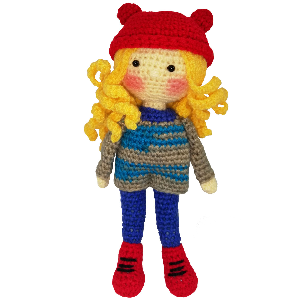    عروسک بافتنی طرح دختر کد DG2