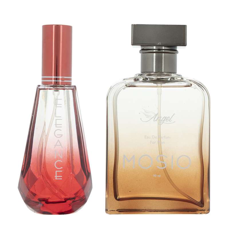 ادو پرفیوم مردانه انجل کرفت مدل MOSIO حجم 90 میلی لیتر به همراه ادوپرفیوم زنانه مدل ELEGANCE ادو پرفیوم مردانه انجل کرفت مدل MOSIO حجم 90 میلی لیتر به همراه ادوپرفیوم زنانه مدل ELEGANCE