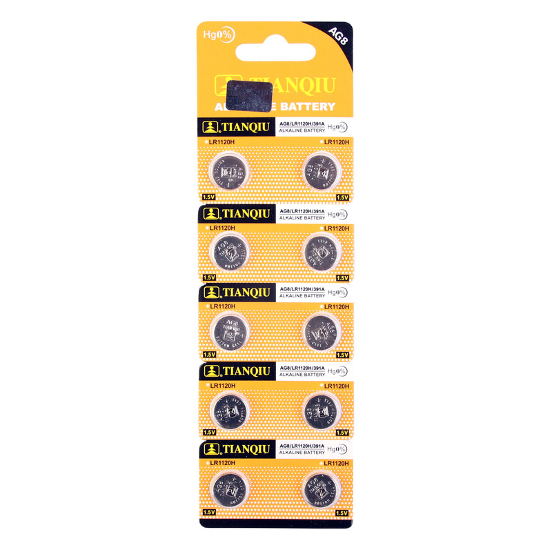 باتری ساعت تیانکیو مدل AG8 LR1120 391 بسته 10 عددی