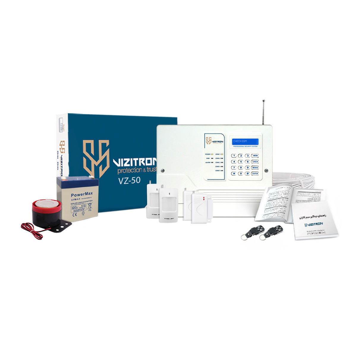  دزدگیر اماکن ویزیترون مدل DK6_VIZ50_2_2