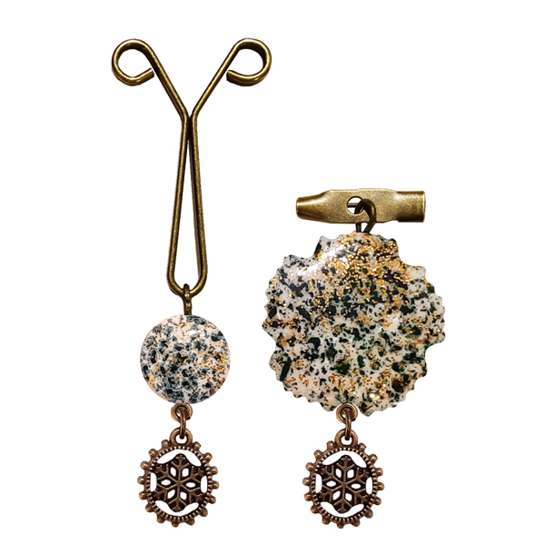 ست سنجاق سینه و گیره روسری کد PM 362