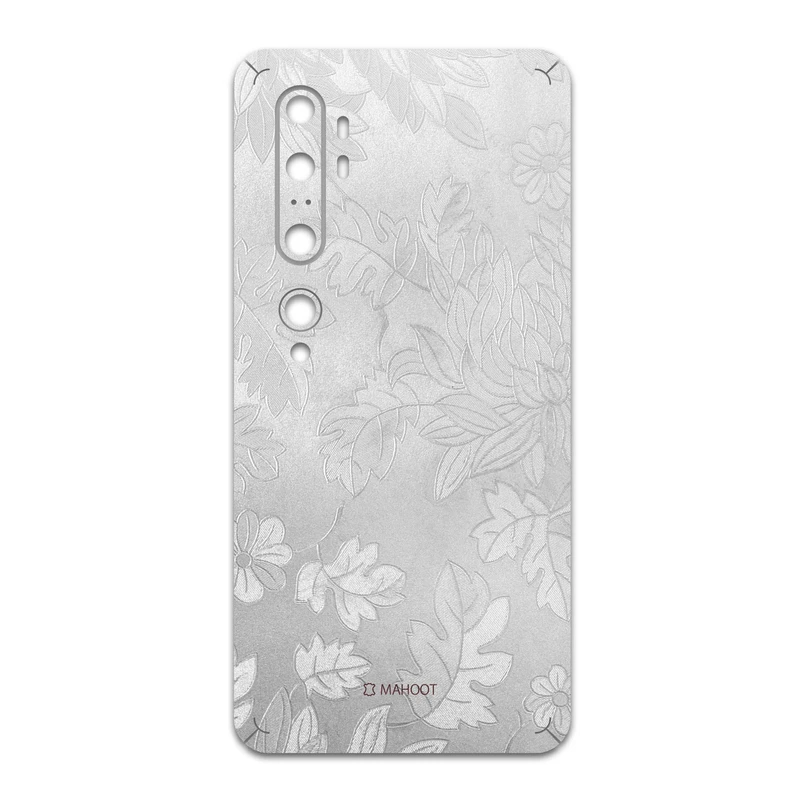 برچسب پوششی ماهوت مدل Silver-Wildflower مناسب برای گوشی موبایل شیائومی Mi Note 10 Pro