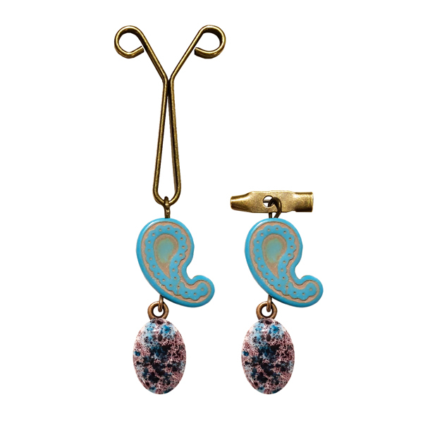 ست سنجاق سینه و گیره روسری مدل آبرنگ کد PM SE 59