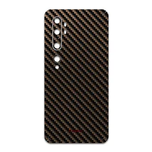 MAHOOT Glossy-Brown-Fiber Cover Sticker for Xiaomi Mi Note 10 Pro