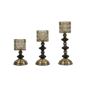 شمعدان مدل خشتی کد488 مجموعه 3 عددی 