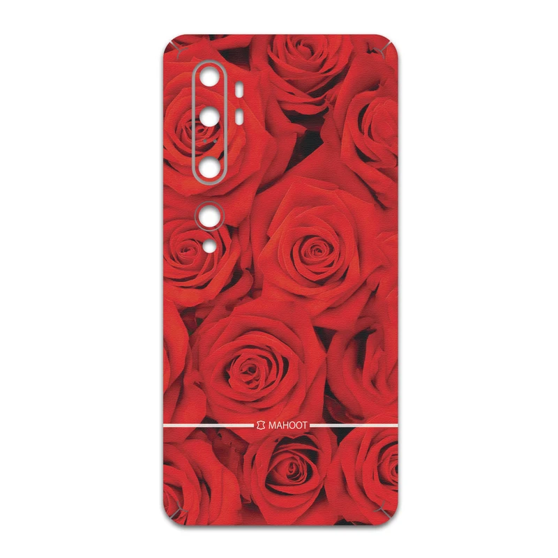 برچسب پوششی ماهوت مدل Red-Flower مناسب برای گوشی موبایل شیائومی Mi Note 10 Pro