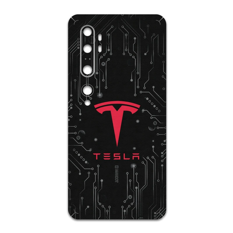 برچسب پوششی ماهوت مدل TESLA-Motors مناسب برای گوشی موبایل شیائومی Mi Note 10 Pro