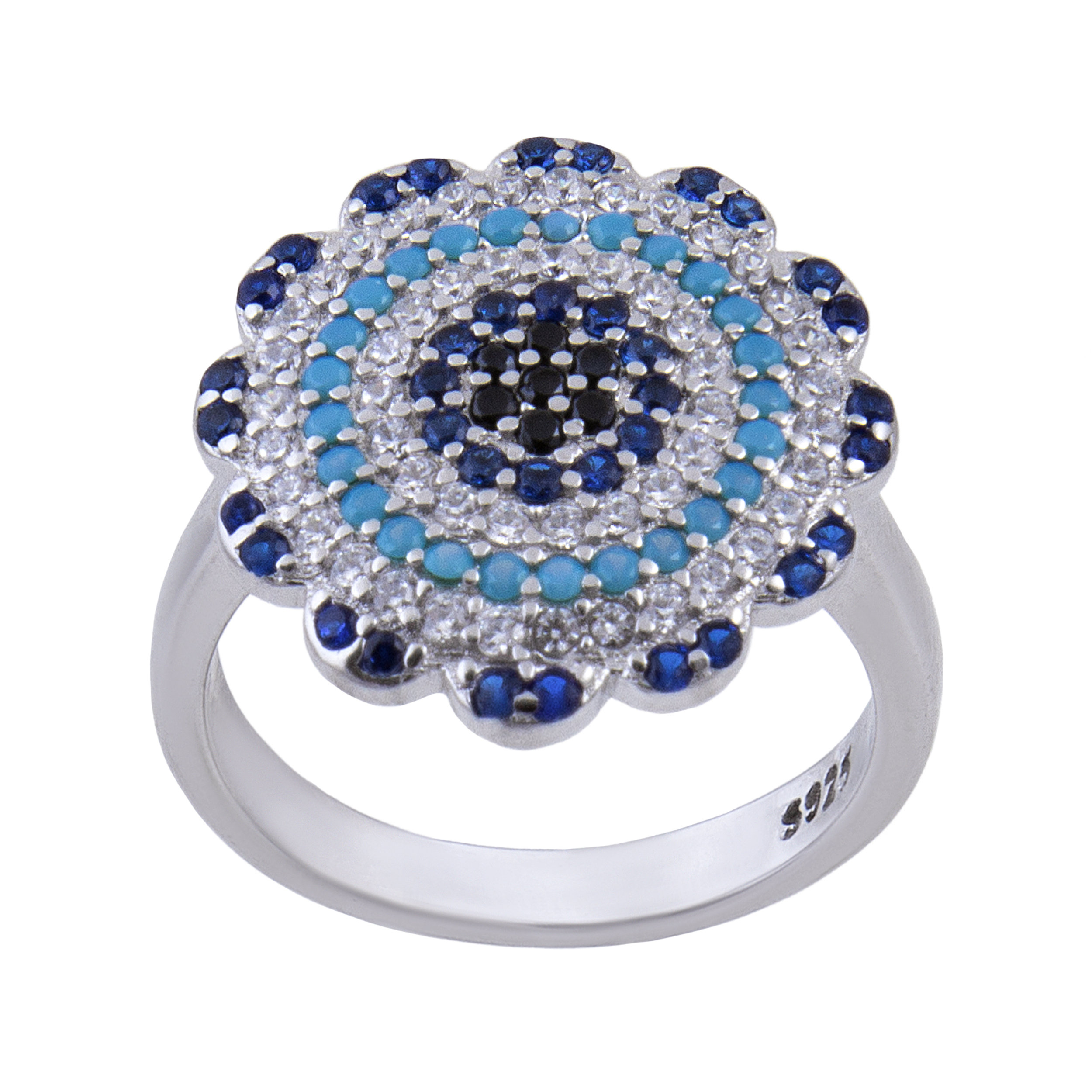 انگشتر نقره زنانه بازرگانی میلادی کد AWR-202