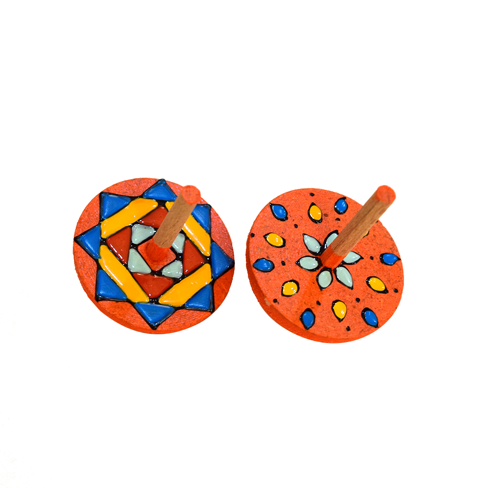 فرفره چوبی مدل اسلیمی کد O 02 مجموعه 2 عددی