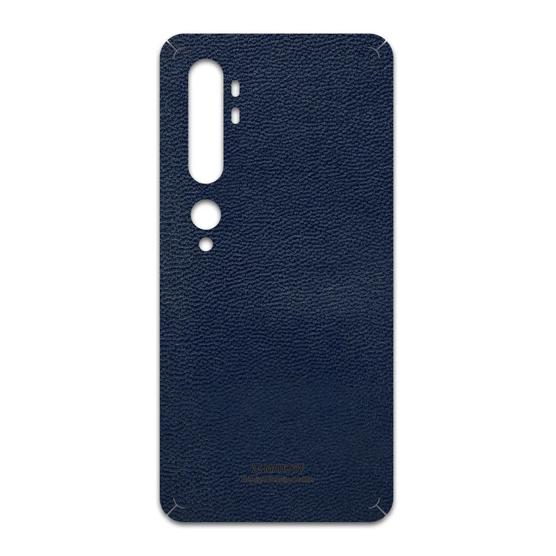 برچسب پوششی ماهوت مدل Deep-Blue-Leather مناسب برای گوشی موبایل شیائومی Mi Note 10 Pro