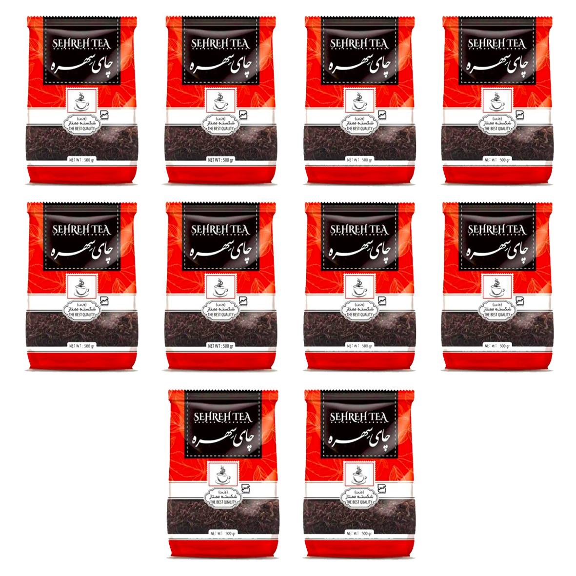 چای شکسته ممتاز وزین سهره - 500 گرم بسته ۱۰ عددی