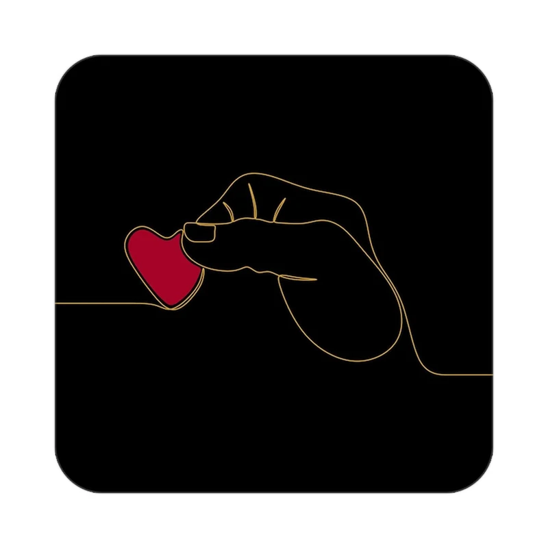 زیر لیوانی کاکتی طرح عاشقانه مدل mp39965