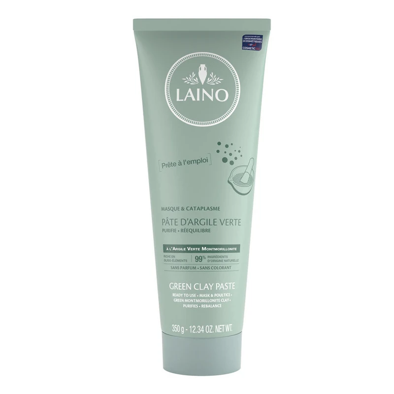 ماسک صورت لینو مدل GREEN CLAY وزن ۳۵۰ گرم