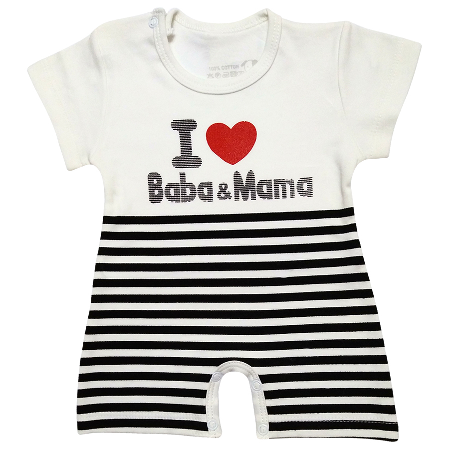 سرهمی نوزاد طرح I Love Baba&Mama کد M269