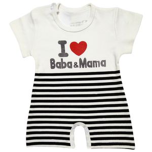 نقد و بررسی سرهمی نوزاد طرح I Love Baba&amp;Mama کد M269 توسط خریداران