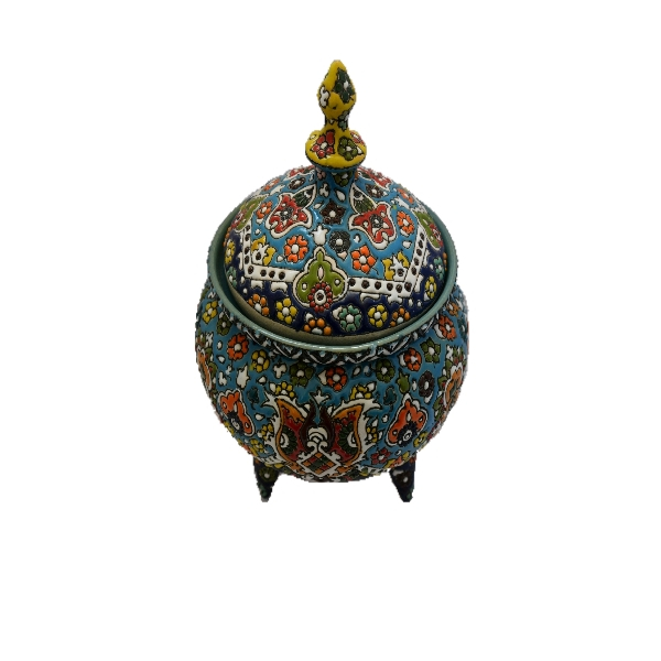 شکلات خوری میناکاری سفالی مدل قاجار کد 2854924