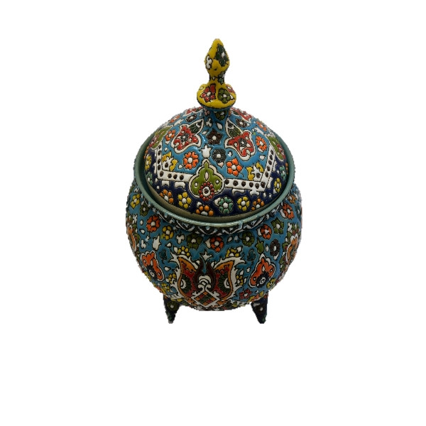 شکلات خوری میناکاری سفالی مدل قاجار کد 2854924