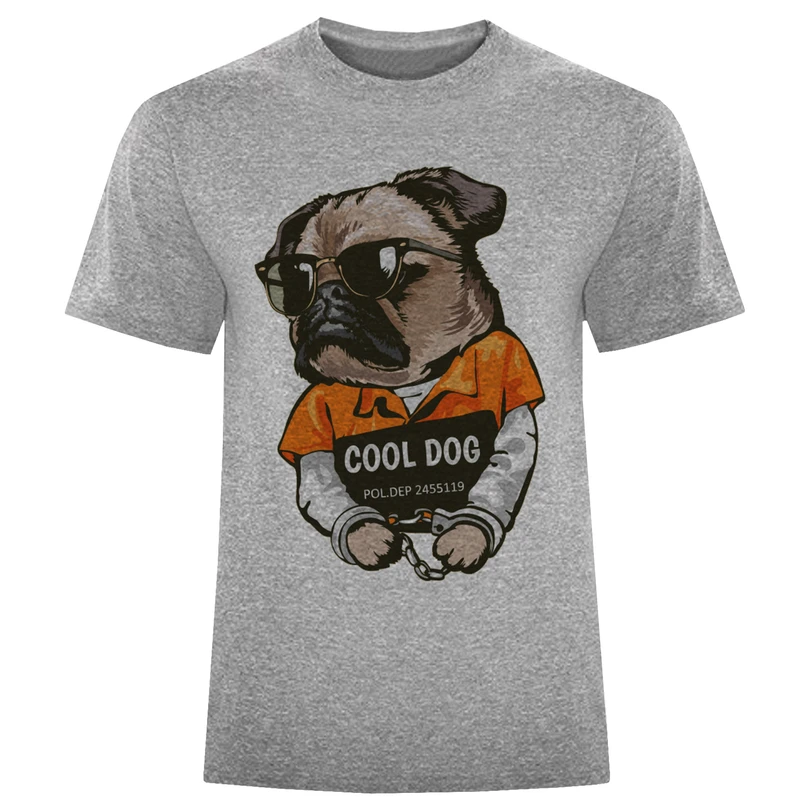 تیشرت آستین کوتاه مردانه طرح cool dog کد F353