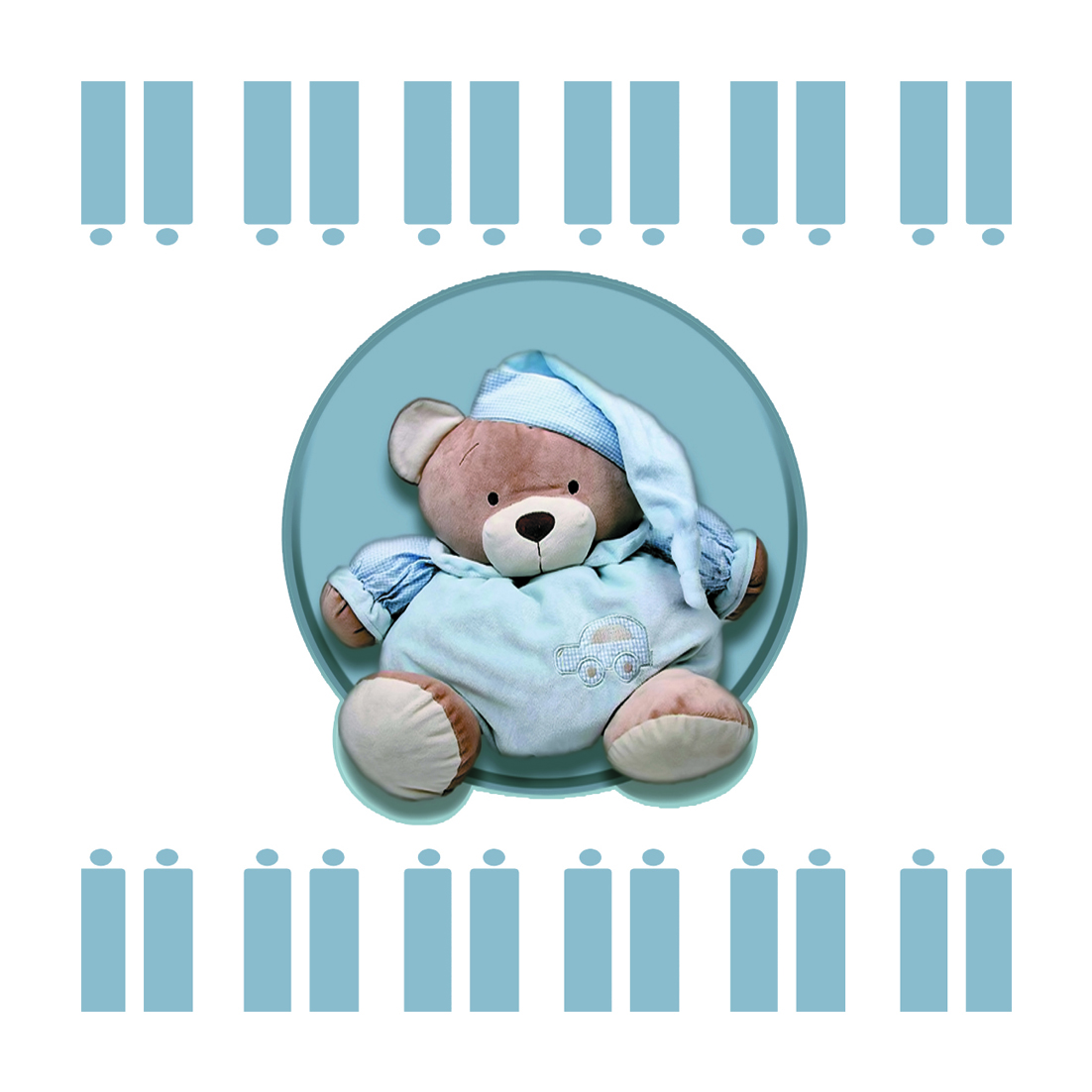 استیکر اتاق کودک طرح خرس تنبل کد 146