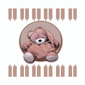 نقد و بررسی استیکر اتاق کودک طرح خرس تنبل کد 152 توسط خریداران