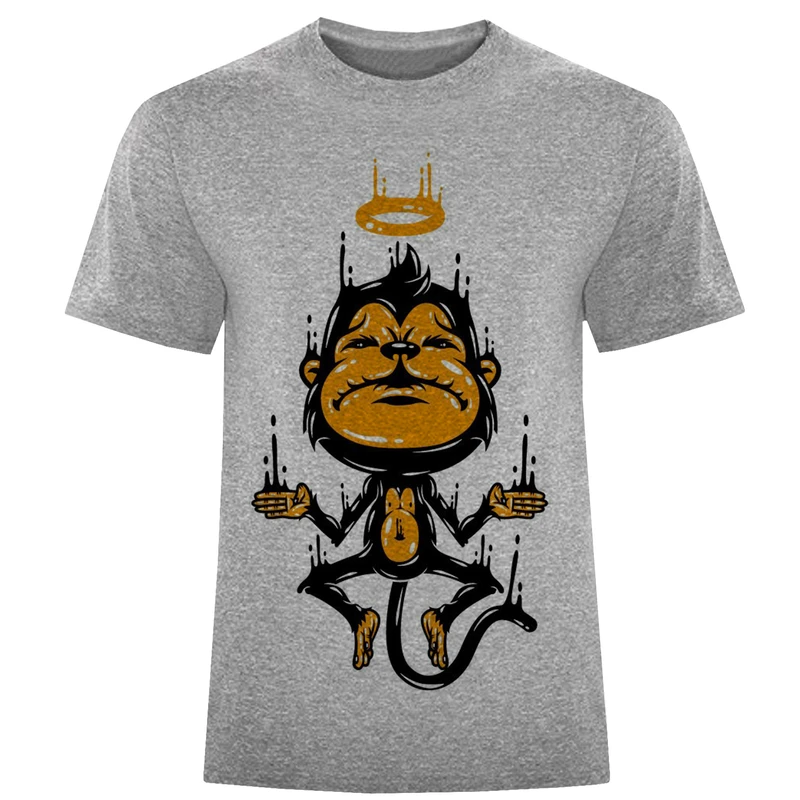 تیشرت آستین کوتاه مردانه طرح میمون کد F384