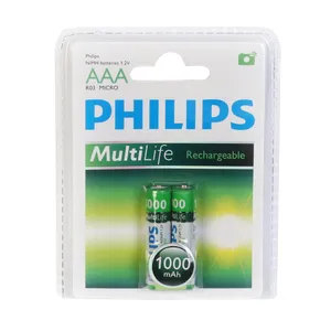 باتری نیم قلمی قابل شارژ فیلیپس مدل Multi Life بسته 2 عددی