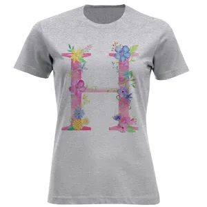 تیشرت آستین کوتاه زنانه طرح H کد F539