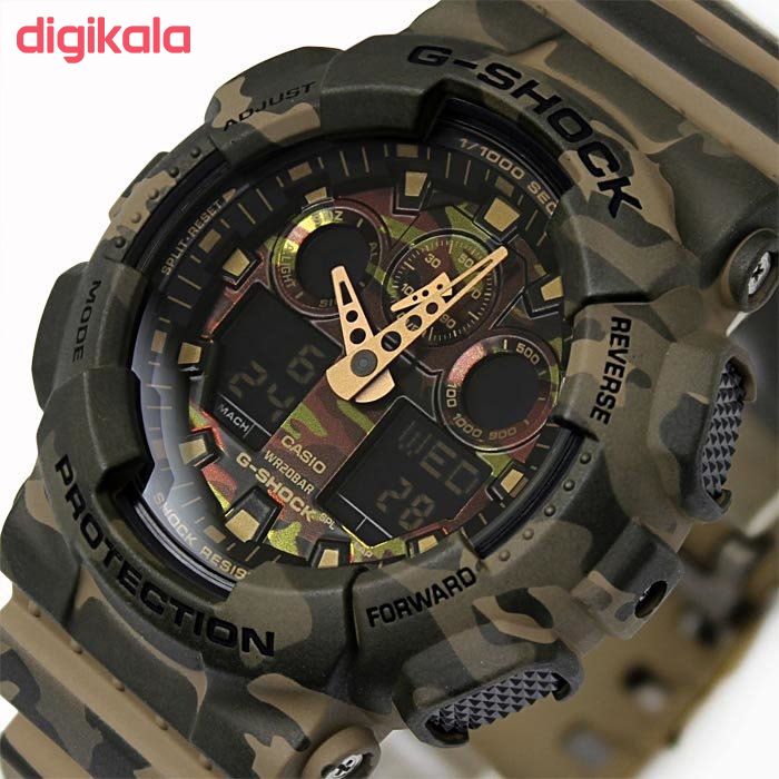 ساعت مچی عقربه ای مردانه کاسیو جی شاک مدل GA-100CM-5ADR main 1 8