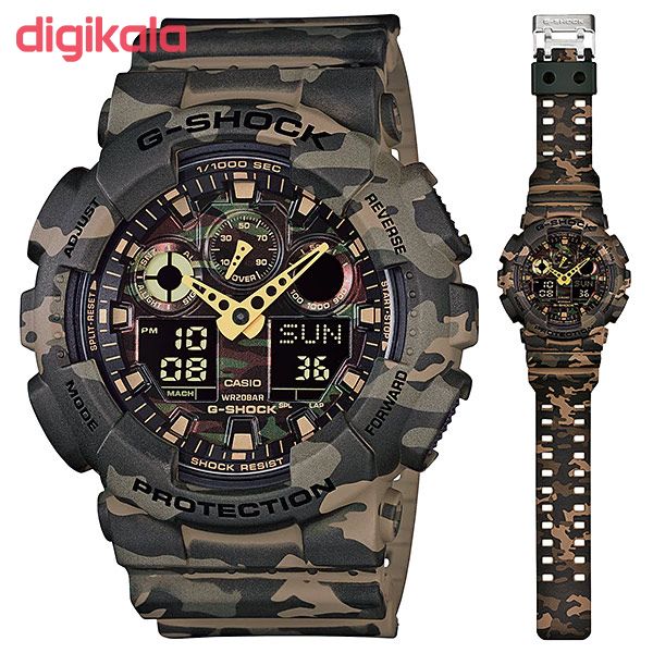 ساعت مچی عقربه ای مردانه کاسیو جی شاک مدل GA-100CM-5ADR main 1 14