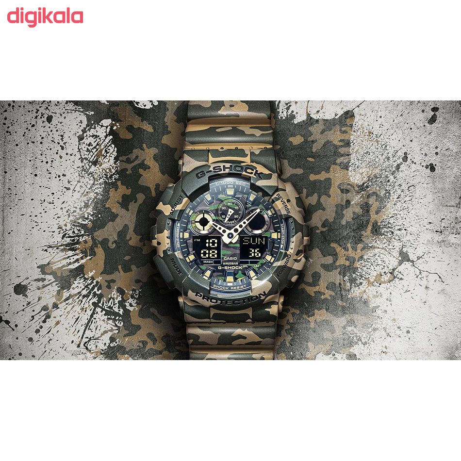 ساعت مچی عقربه ای مردانه کاسیو جی شاک مدل GA-100CM-5ADR main 1 18