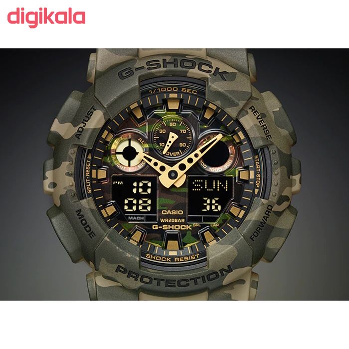 ساعت مچی عقربه ای مردانه کاسیو جی شاک مدل GA-100CM-5ADR main 1 25