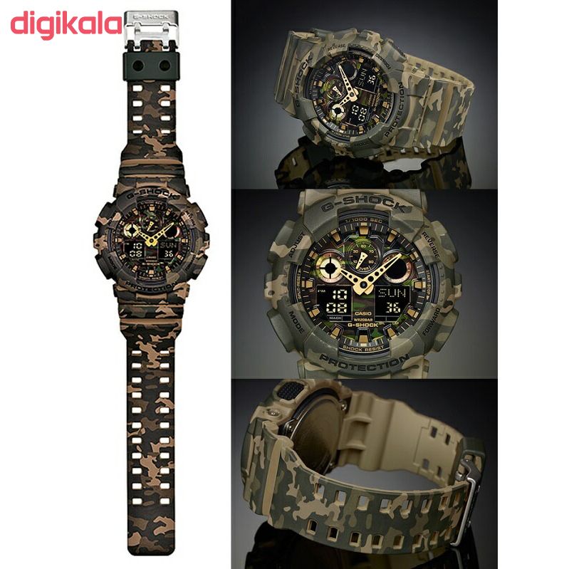 ساعت مچی عقربه ای مردانه کاسیو جی شاک مدل GA-100CM-5ADR main 1 26