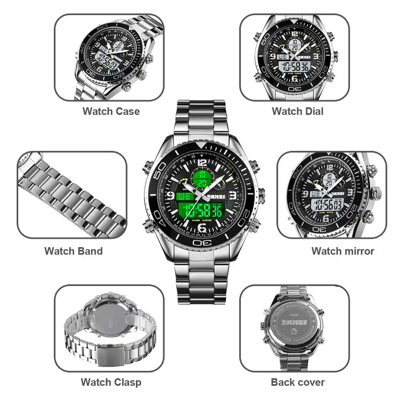 ساعت مچی عقربه ای مردانه اسکمی مدل 1600S