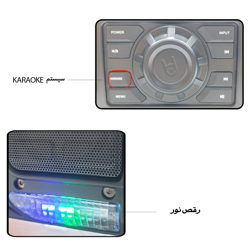 اسپیکر بلوتوثی قابل حمل بی دی مدل BD-H068 3