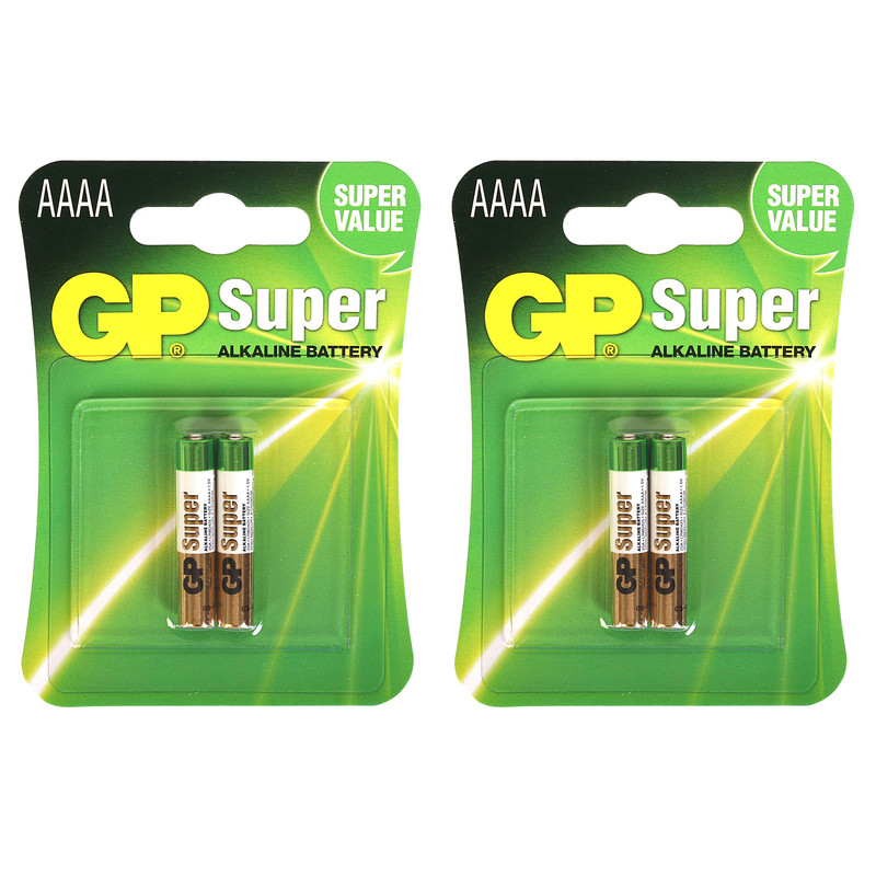 تصویر باتری AAAA جی پی مدل Super E96 بسته 4 عددی