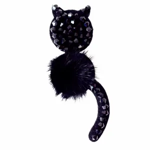 گل سینه زنانه طرح گربه کد 01