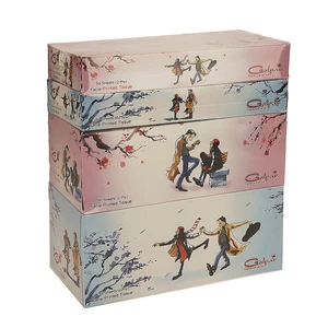 دستمال کاغذی گل پر مدل Violin - بسته 4 عددی