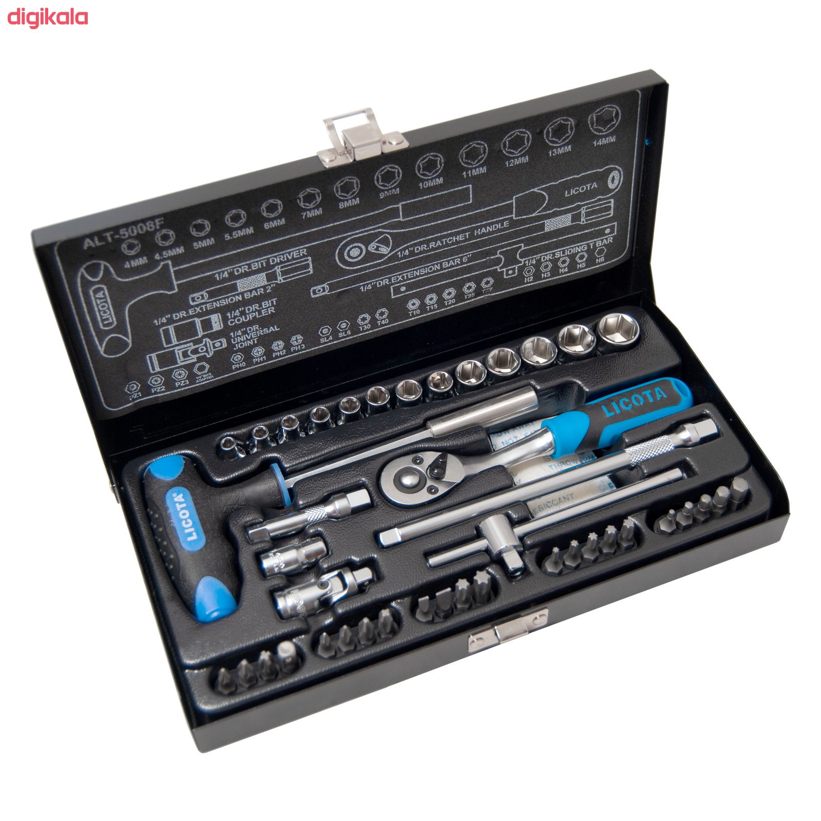 جعبه 42 عددی آچار بکس لیکوتا مدل ALT-5008F main 1 1