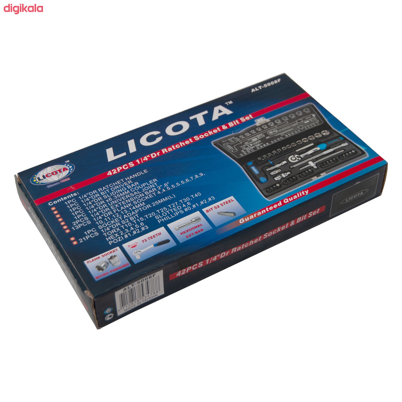 جعبه 42 عددی آچار بکس لیکوتا مدل ALT-5008F main 1 11