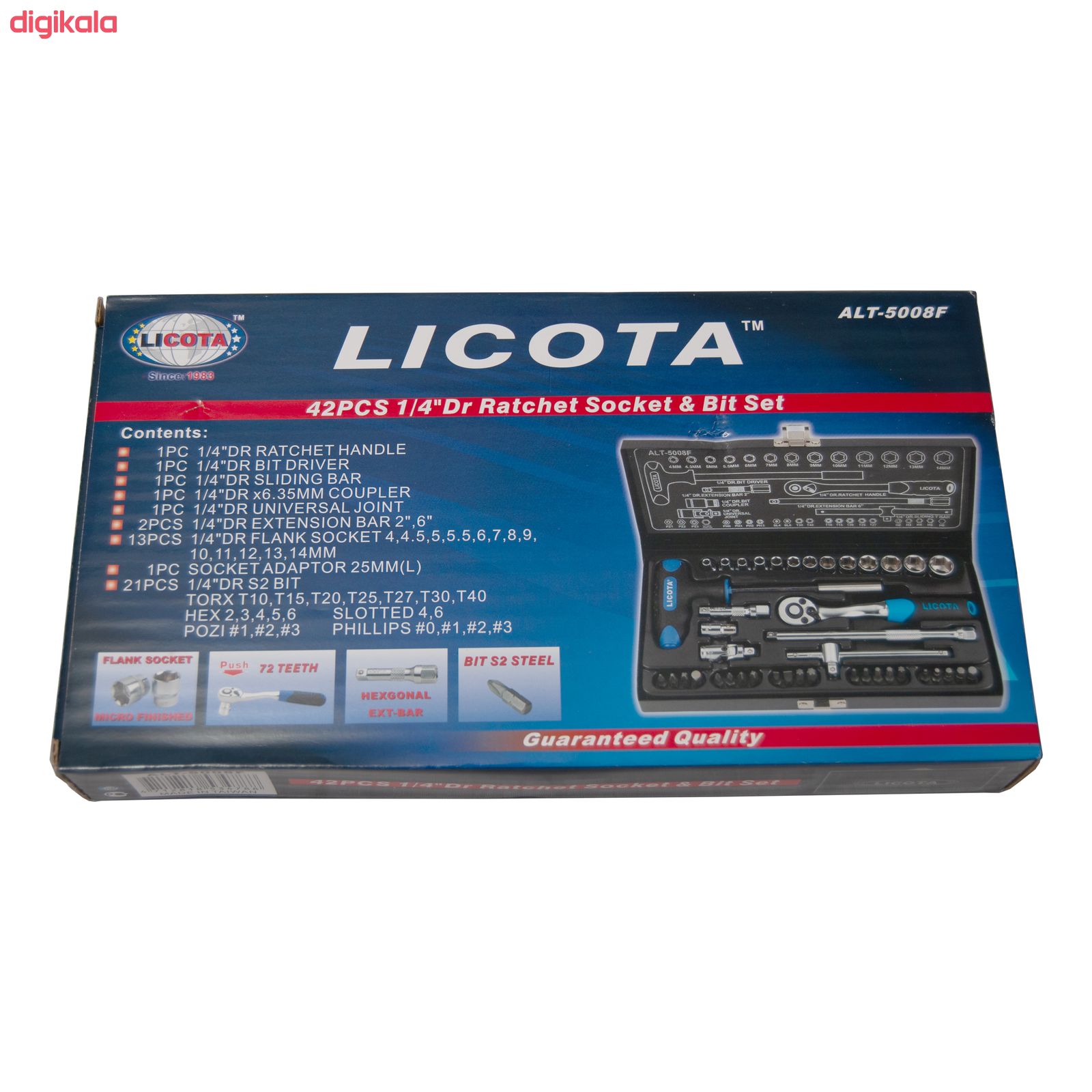 جعبه 42 عددی آچار بکس لیکوتا مدل ALT-5008F main 1 12