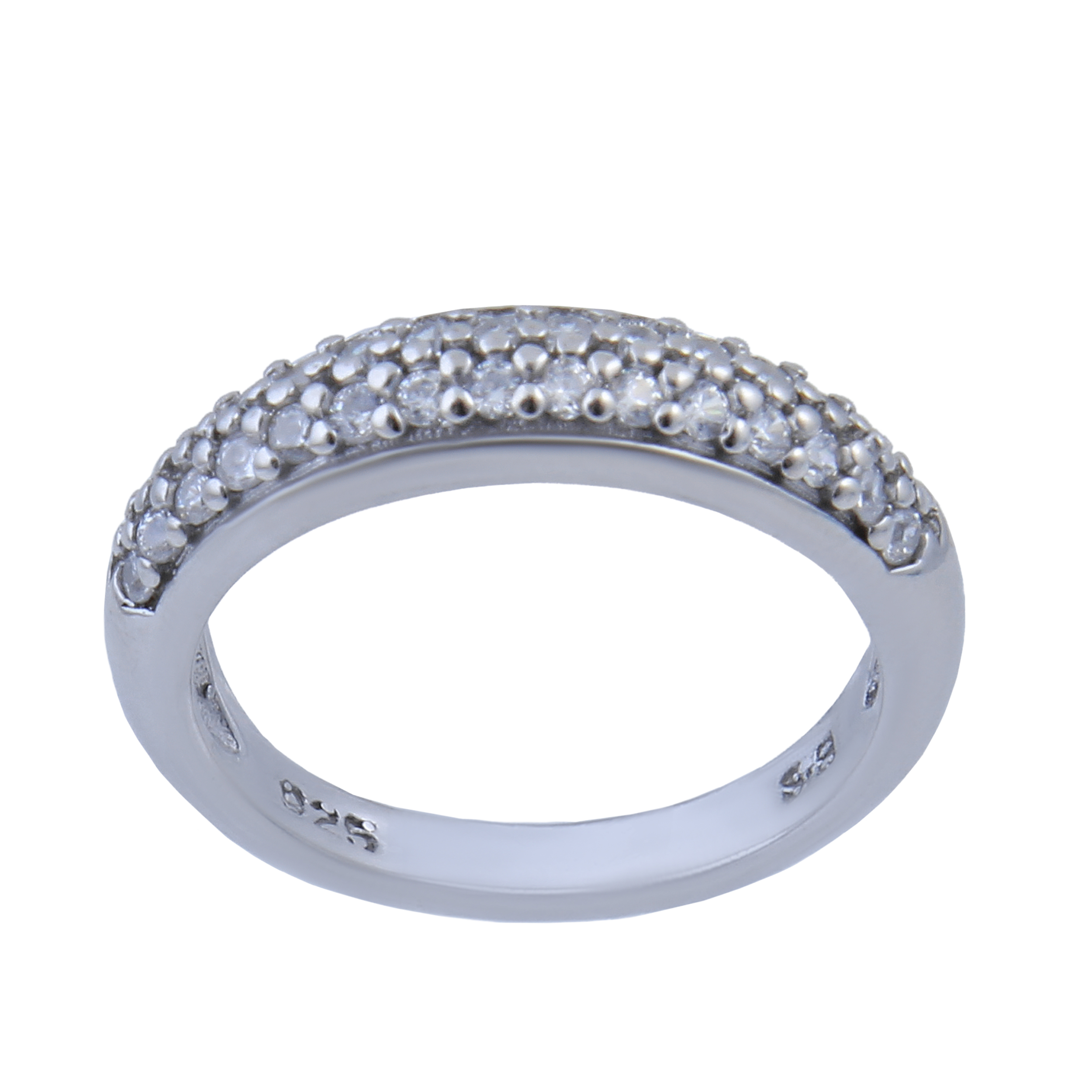 انگشتر نقره زنانه بازرگانی میلادی کد AWR-207