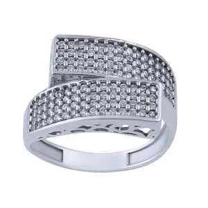 انگشتر نقره زنانه بازرگانی میلادی کد AWR-208