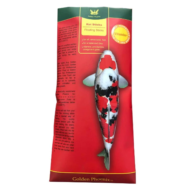 غذای ماهی گلدن فونیکس مدل  KOI STICKS وزن 60 گرم